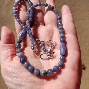 Jay King DTR mine finds Tanzanite necklace 925 Sterling Silver NIB  New in Box